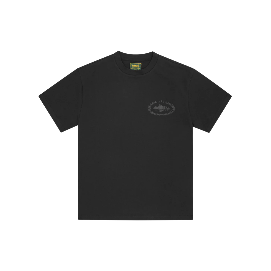 Corteiz Royale Heavyweight Tee Black Black
