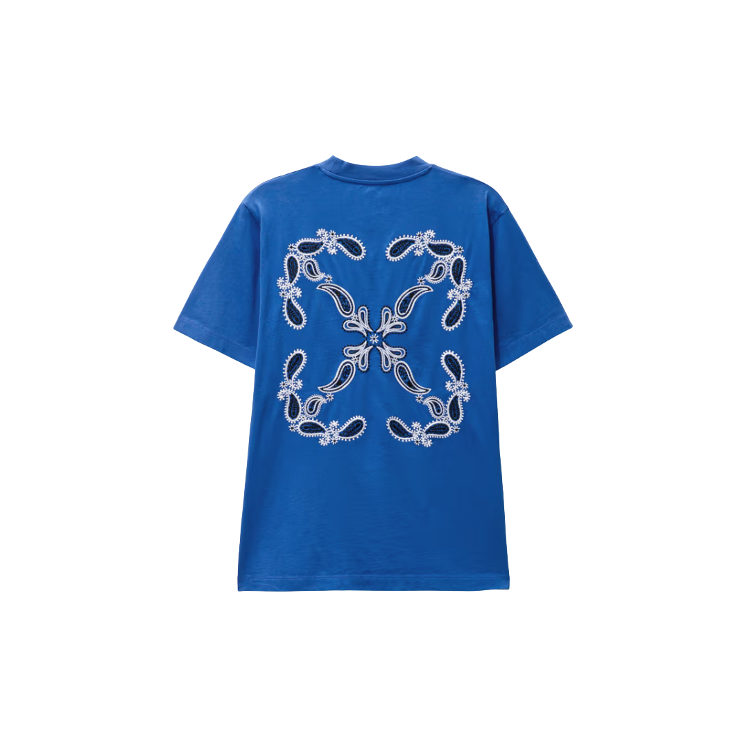 Off-White Emboired Bandana Arrow Blue
