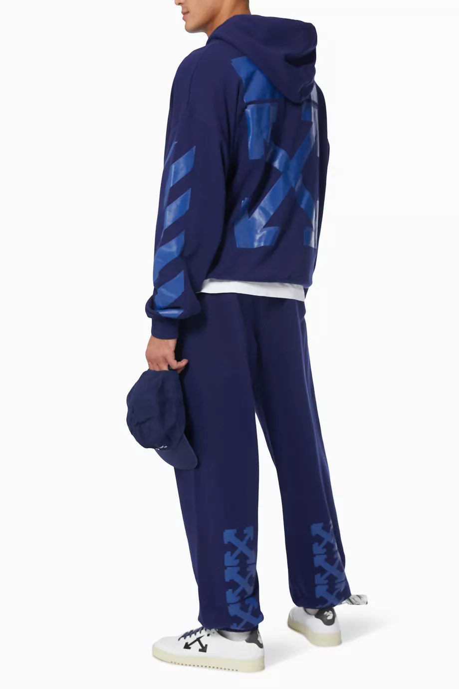 Off White Rubber Arrow Sweatpants Blue