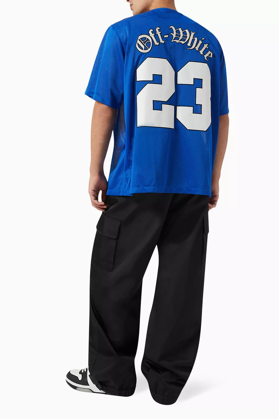 Off White Baseball Mesh Shirt Blue