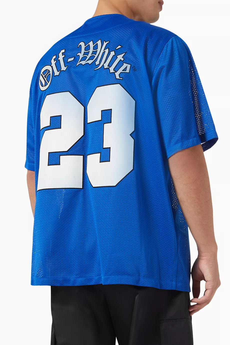 Off White Baseball Mesh Shirt Blue