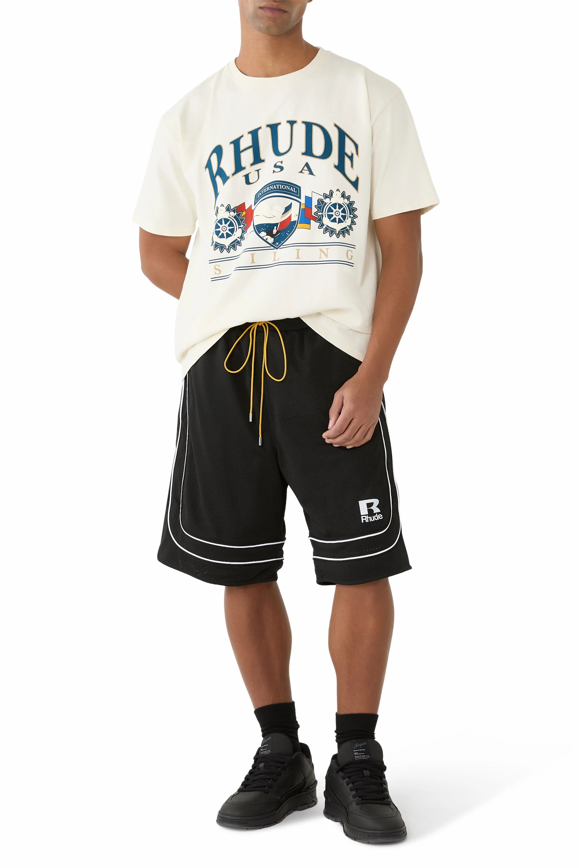 Rhude - Baggy Mesh Basketball Shorts