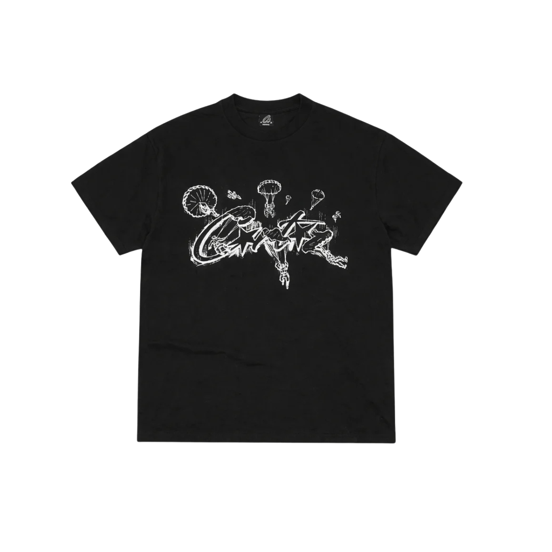 Corteiz Allstarz Skydiver Tee Black