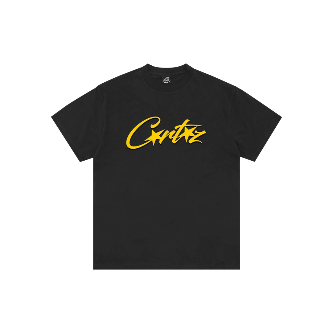 Corteiz OG Allstarz Tee Black Yellow