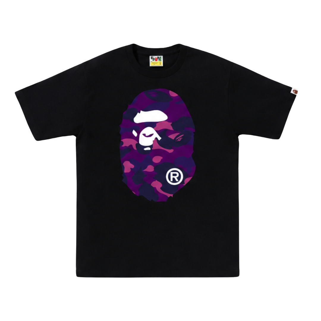 Bape Big Ape Head Shirt Black/Purple