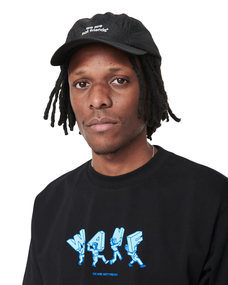 We Are Not Friends - Lettering WANF Black T-Shirt