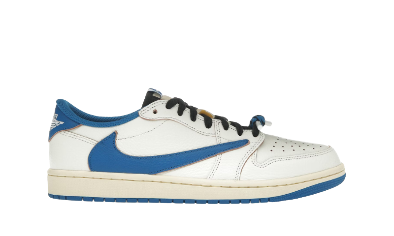 Jordan 1 Retro Low OG SP Fragment x Travis Scott Sail Military Blue