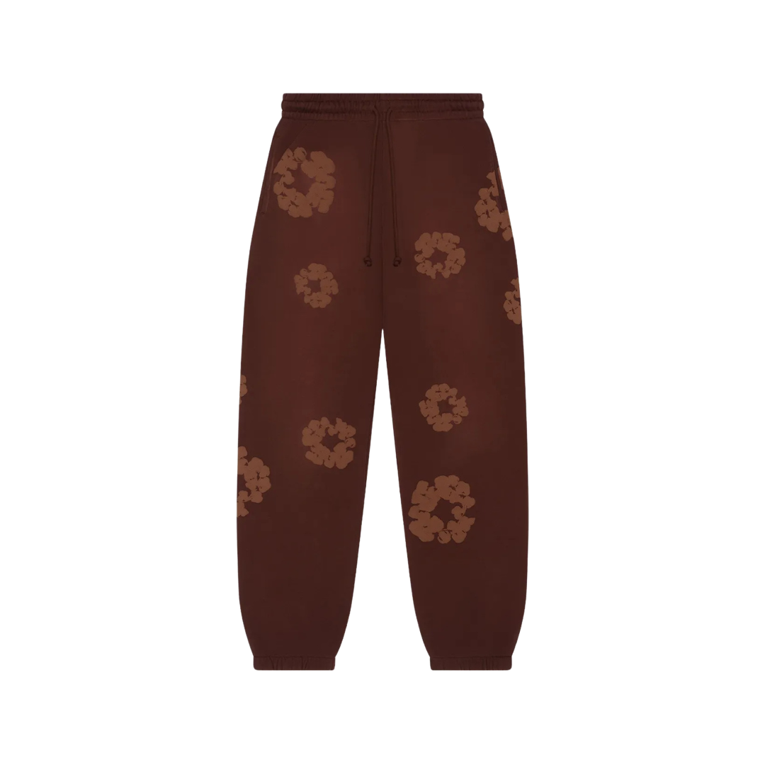 Denim Tears Mono Cotton Wreath Brown Sweatpants