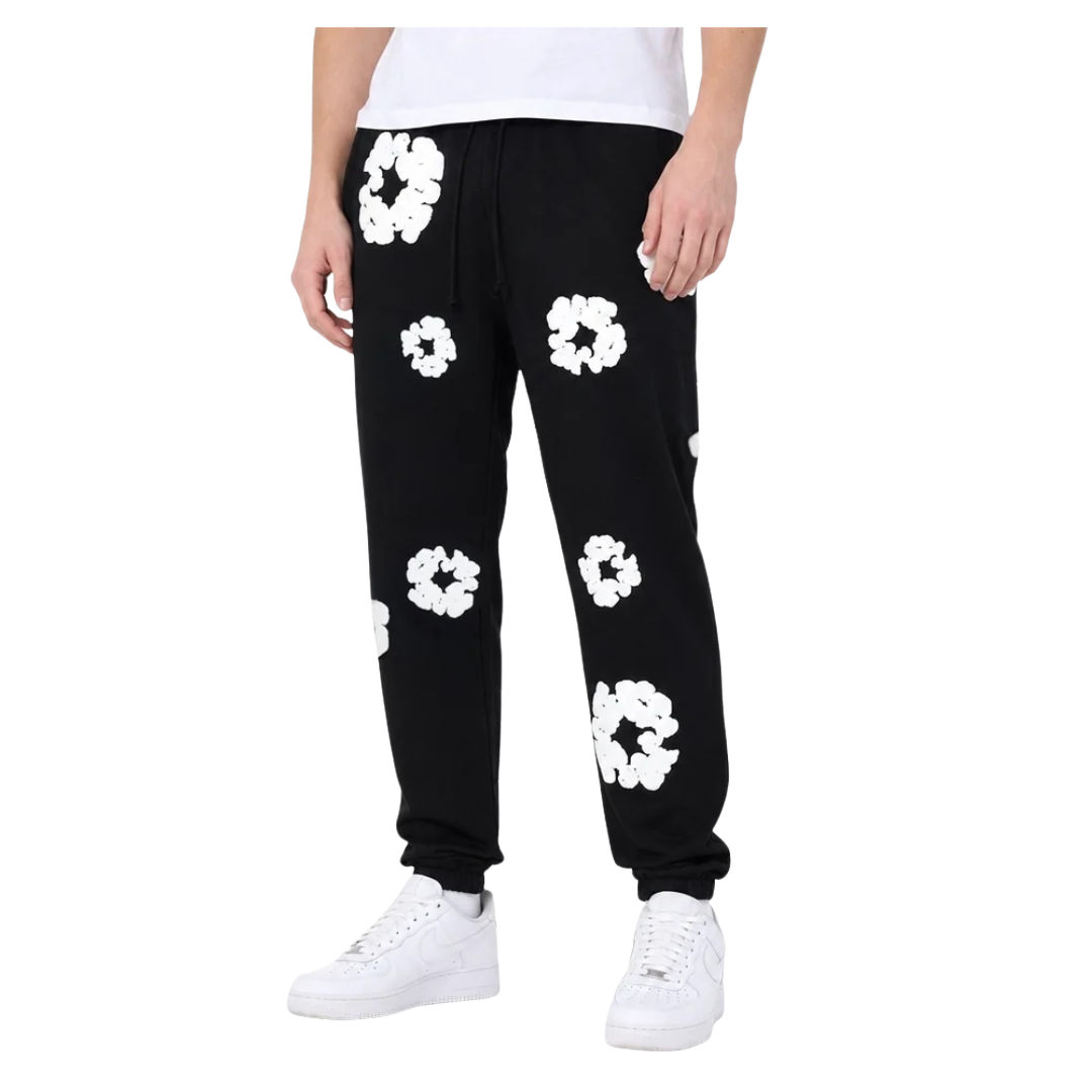 Denim Tears The Cotton Wreath Sweatpants Black