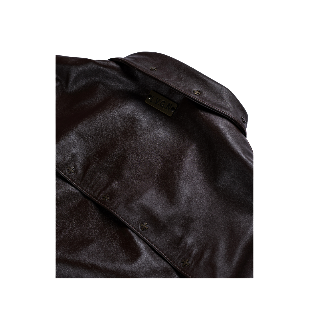 LVGN - Chocolate Leather Jacket