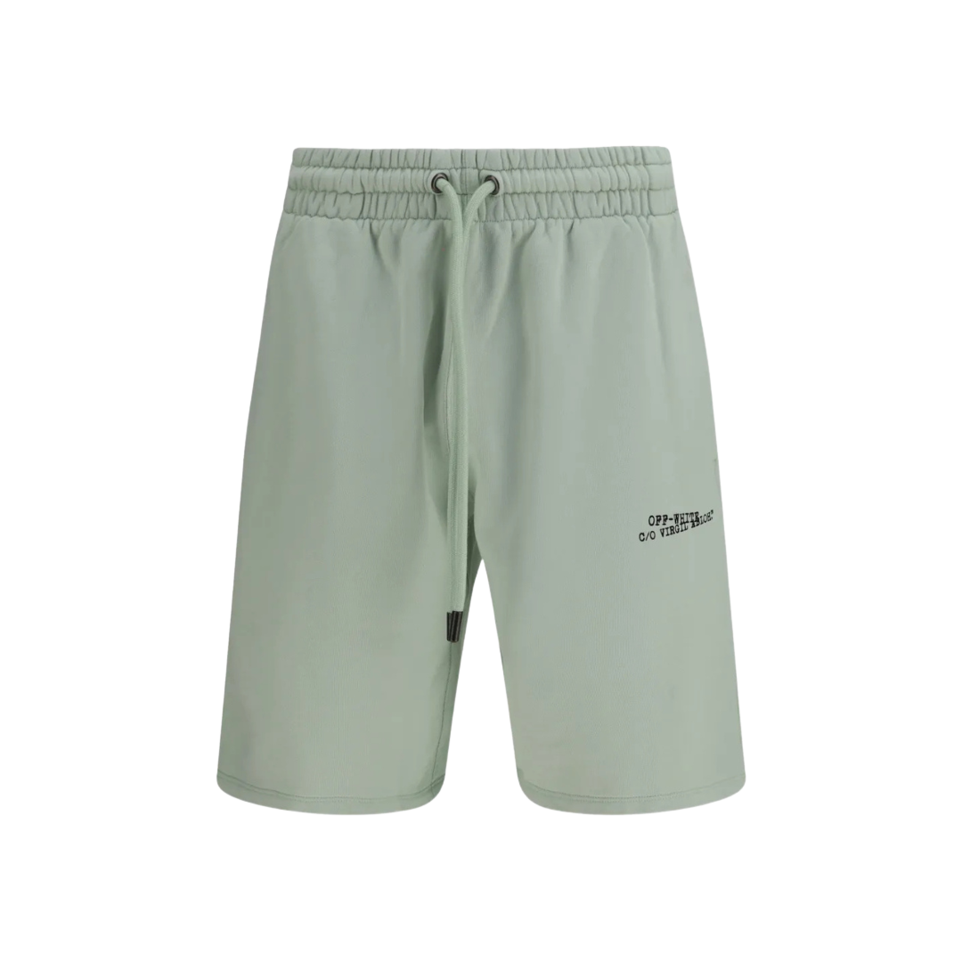 Off White - Arrow Skate Green Sweatshorts