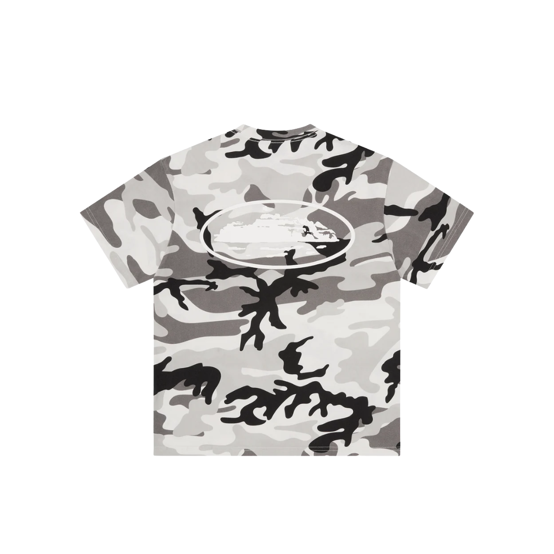 Corteiz Island Puff Print Tee Arctic Camo
