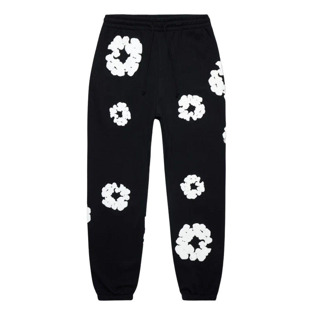 Denim Tears The Cotton Wreath Sweatpants Black