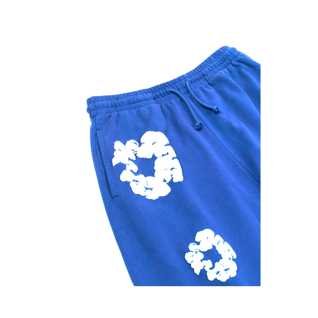 Denim Tears Cotton Wreath Baggy Blue Sweatpants