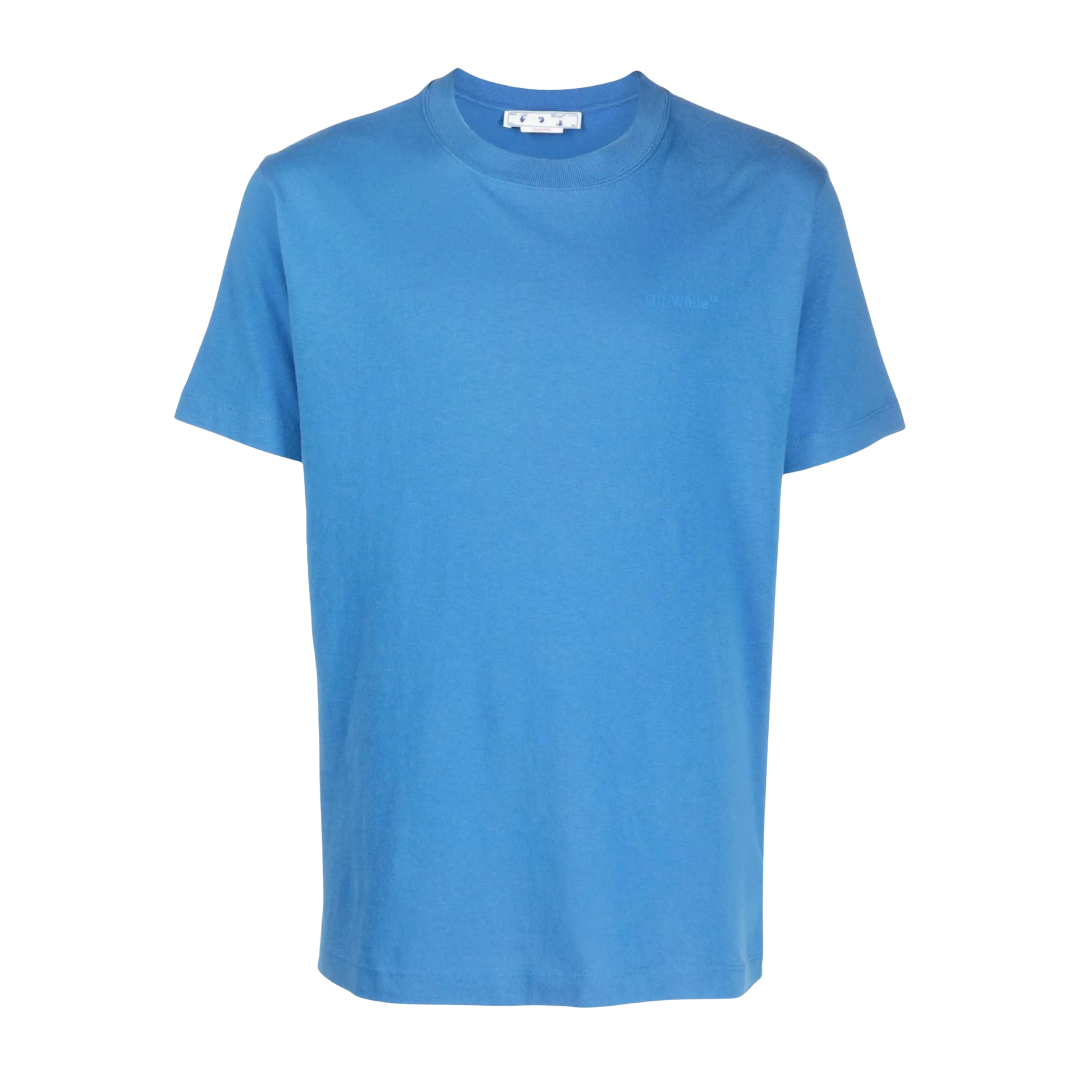 Off-White Diag Tab Slim Regular Tee Blue