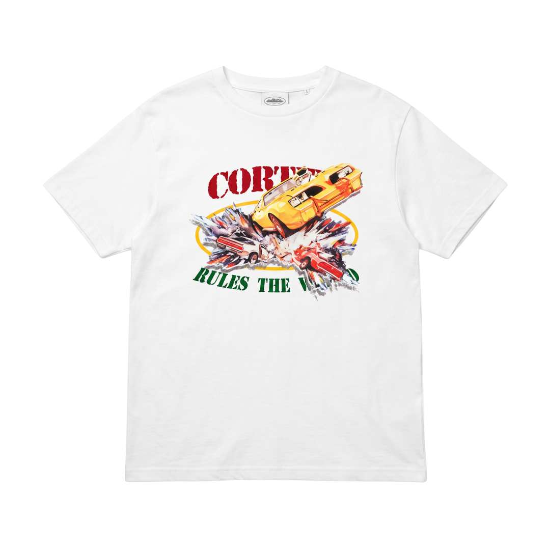 Corteiz Car Crash Tee White