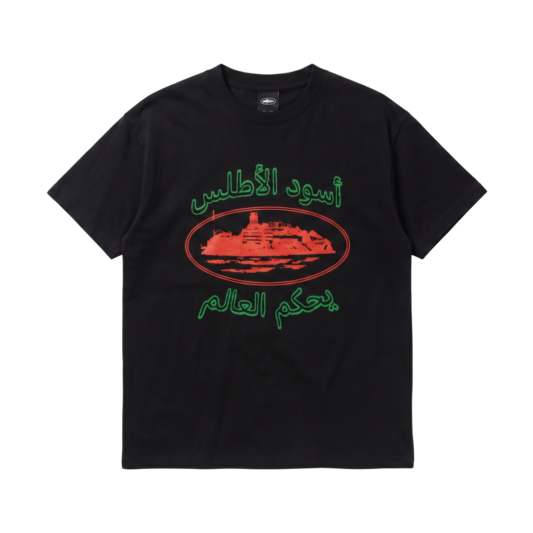 Corteiz x Morocco World Cup Edition Og Alcatraz Tee Black