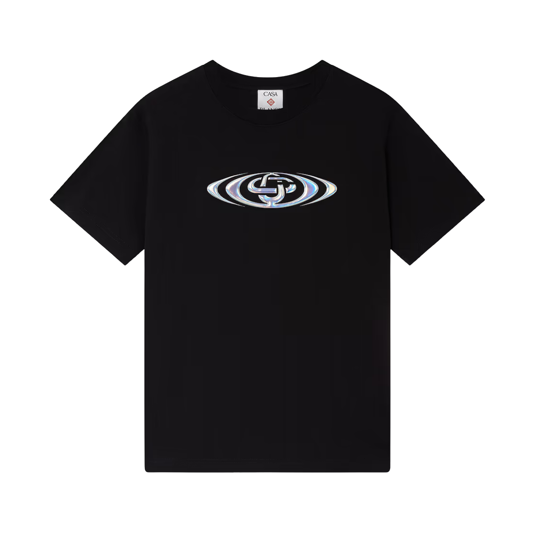 Casablanca - Warped Logo Classic T-Shirt Black