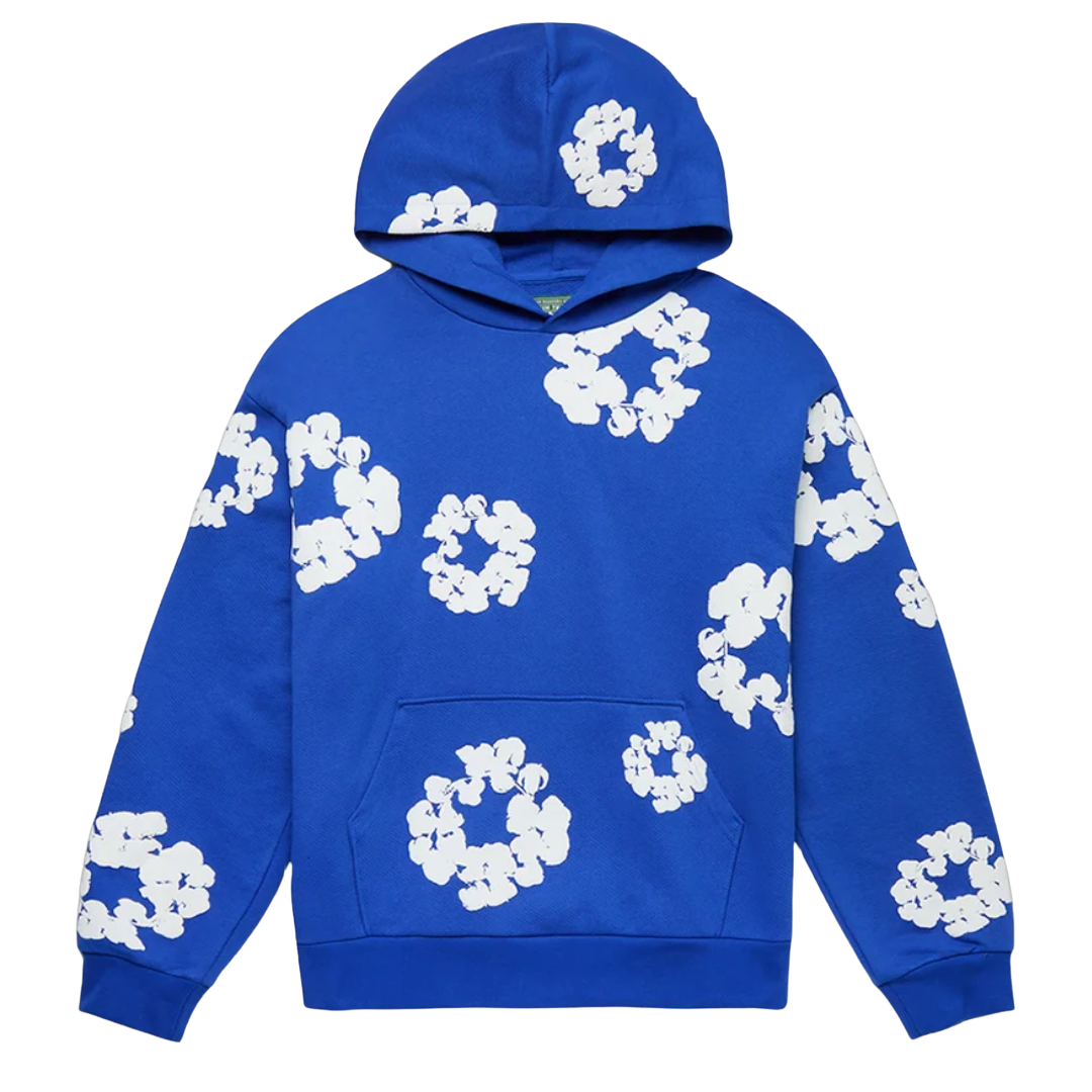 Denim Tears The Cotton Wreath Hoodie Royal Blue