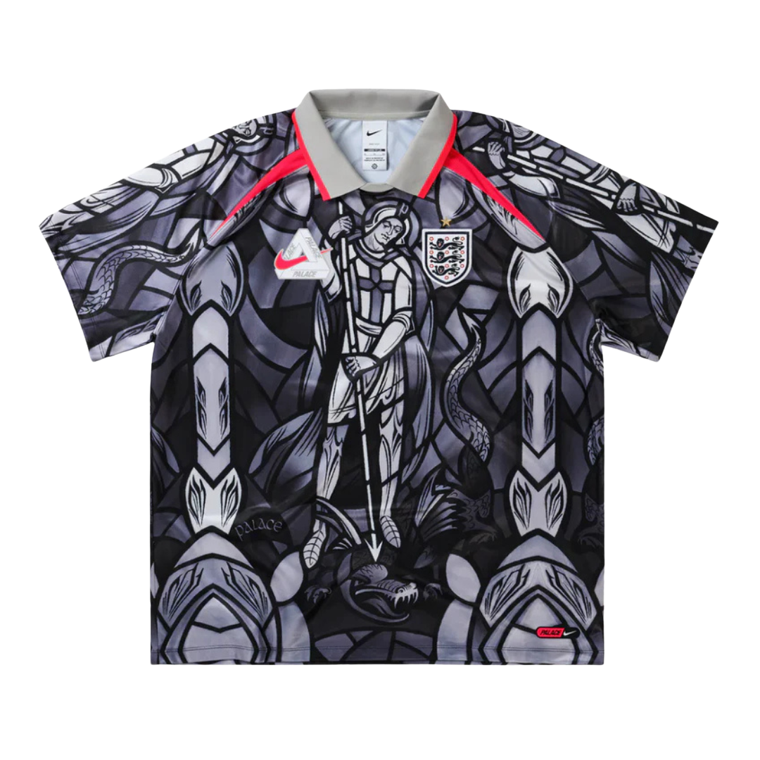 Palace x Nike England Dri-Fit Football Jersey Pewter Grey