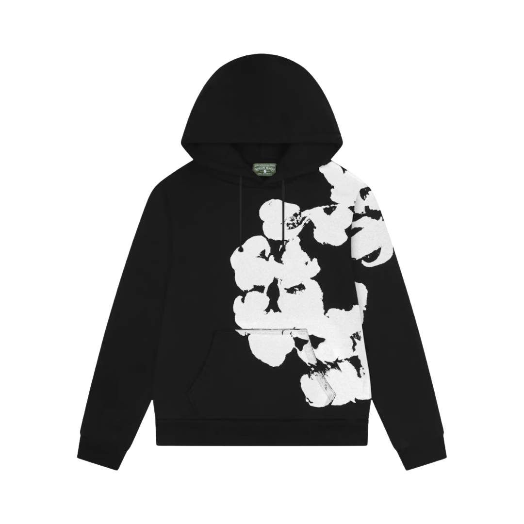 Denim Tears Big Cotton Wreath Sweatshirt Black