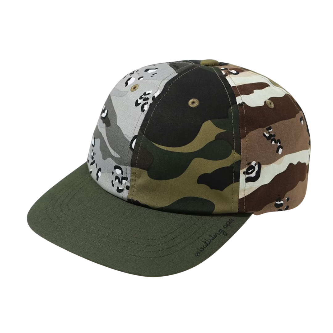 BAPE Mad Shark Crazy Camo Panel Cap Multi