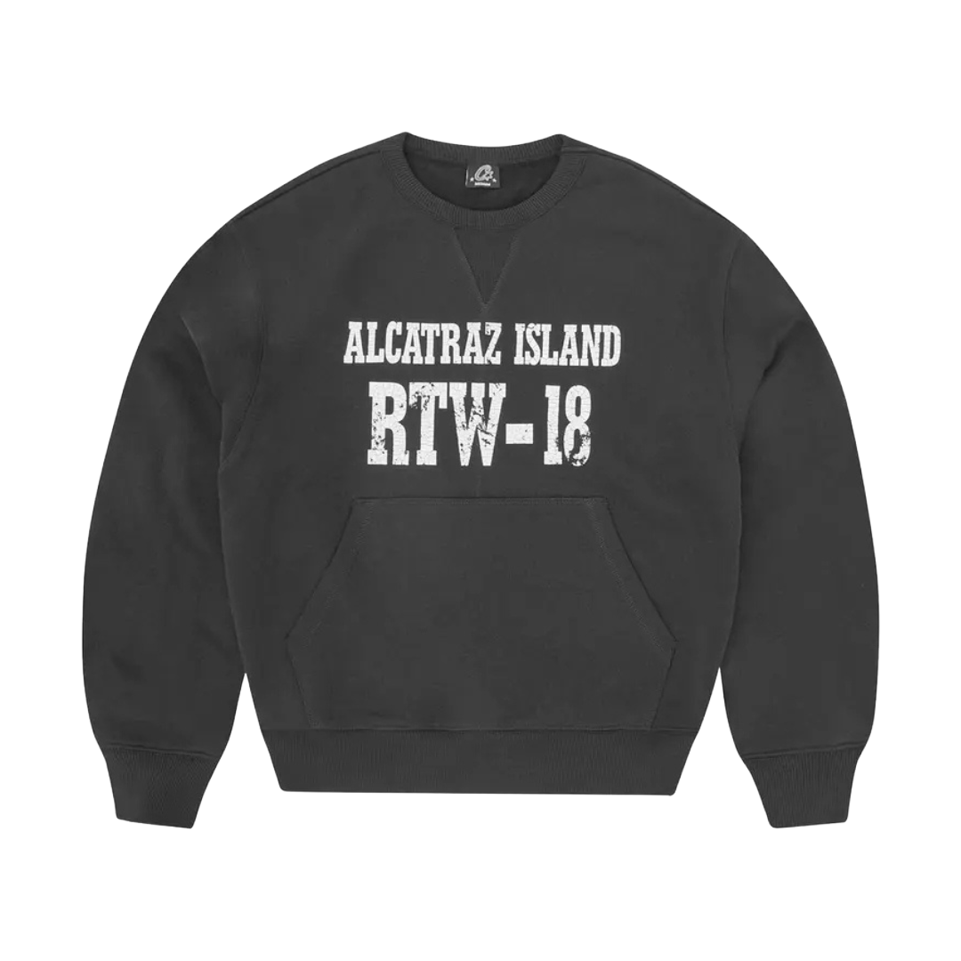 Corteiz Air 18 Crewneck Black