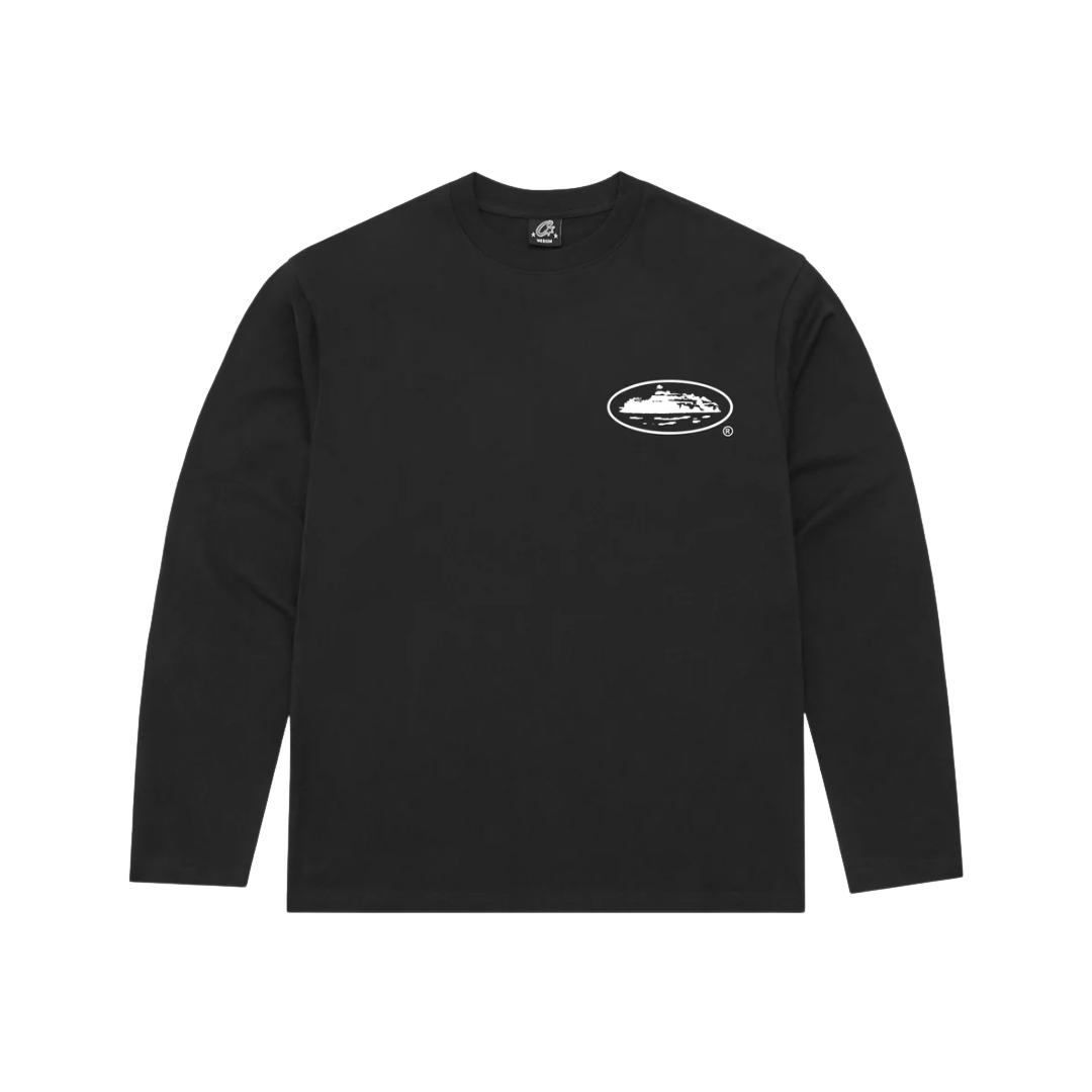 Corteiz OG Island Longsleeve Tee Black