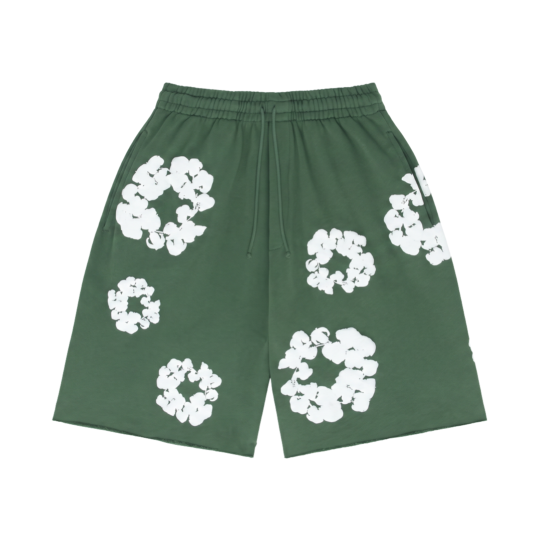 Denim Tears The Cotton Wreath Shorts Green