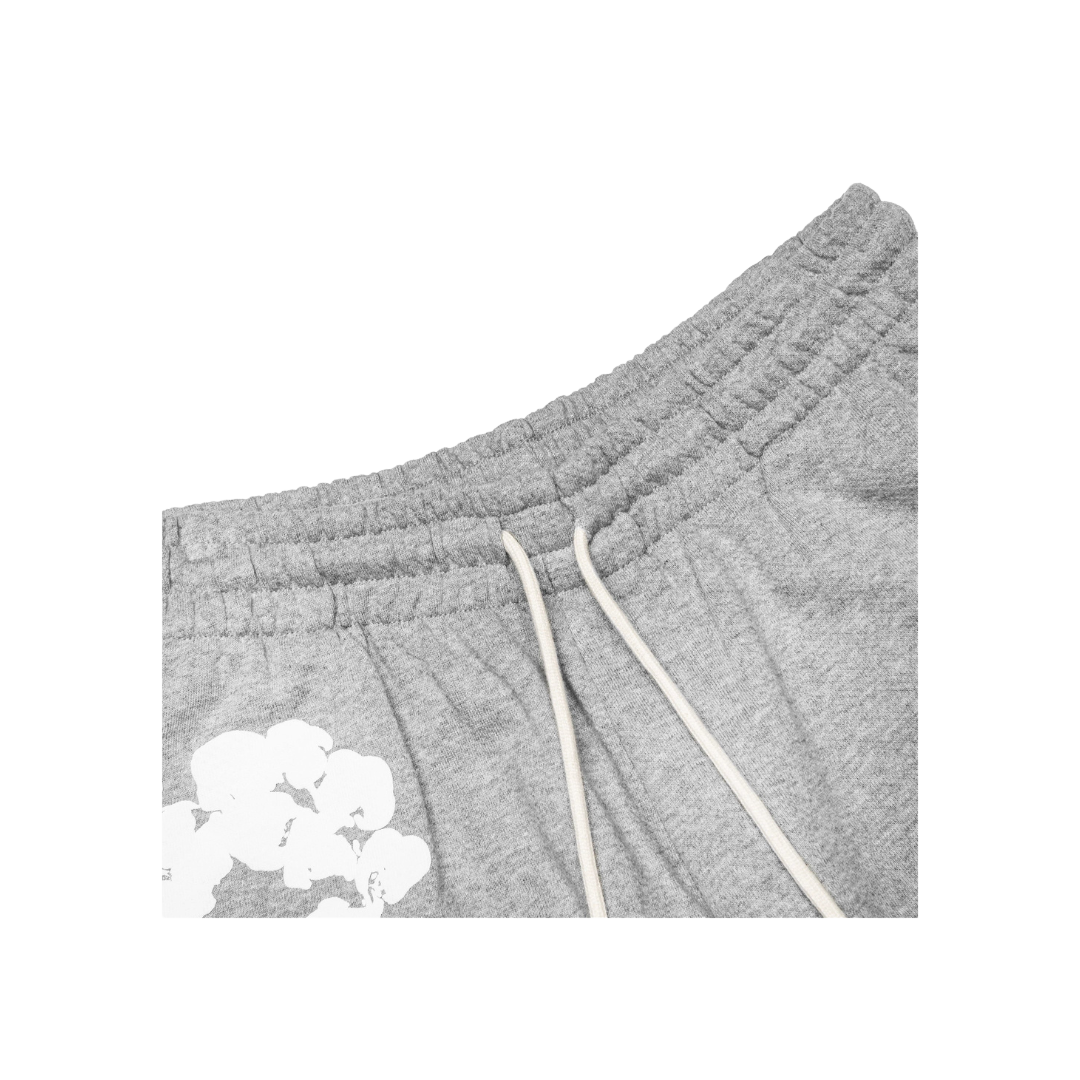 Denim Tears Big Cotton Wreath Sweat Shorts Grey