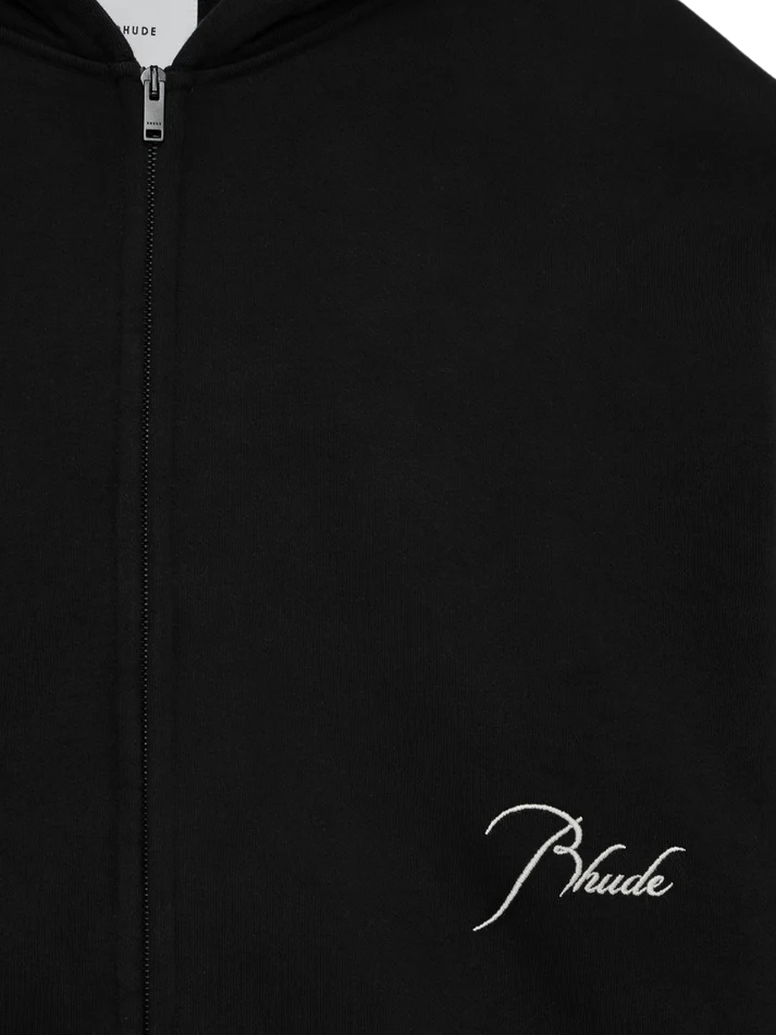 Rhude - Classique Full Zip Hoodie Black