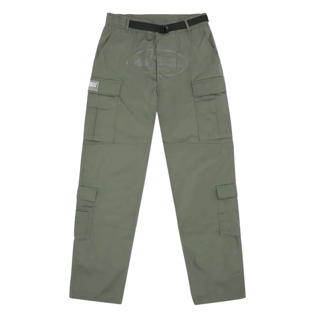 Corteiz Guerillaz Cargo Pants Tonal Khaki