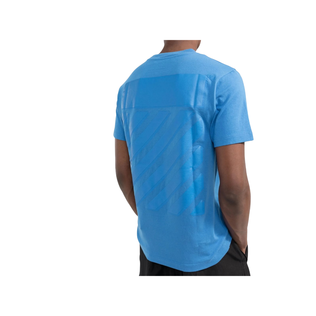 Off-White Diag Tab Slim Regular Tee Blue