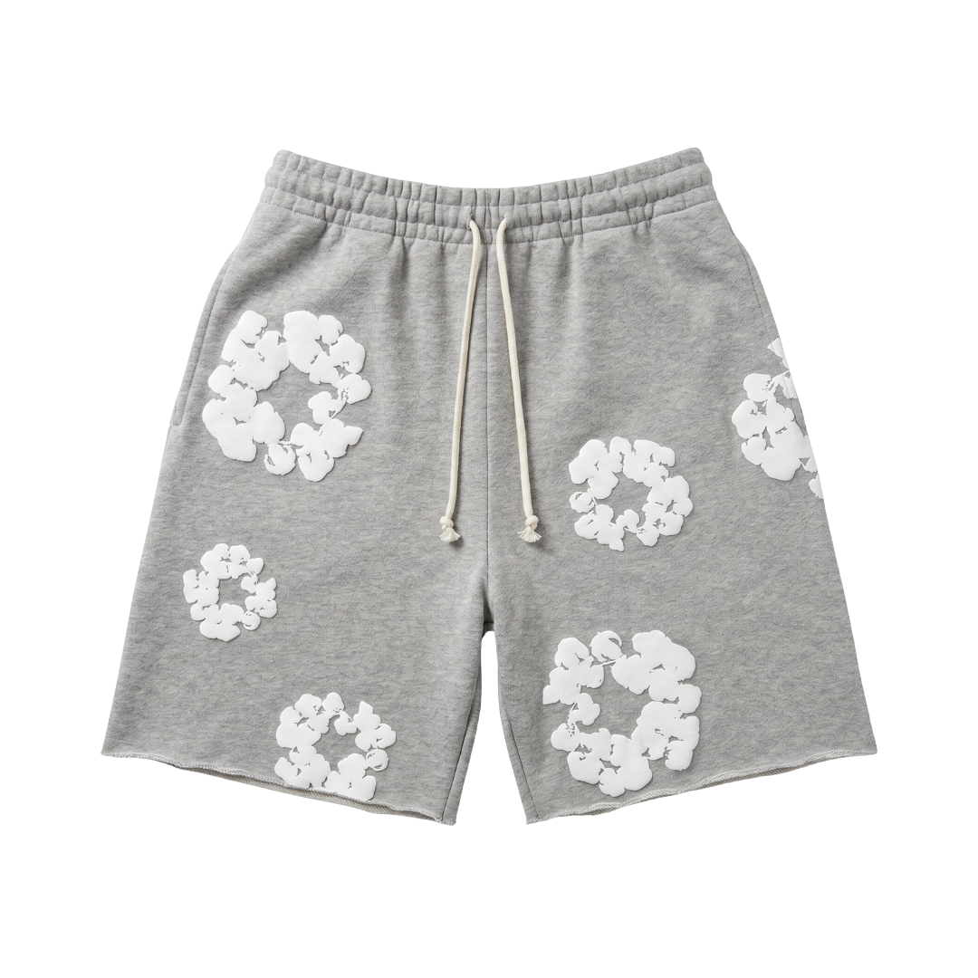 Denim Tears The Cotton Wreath Shorts Grey