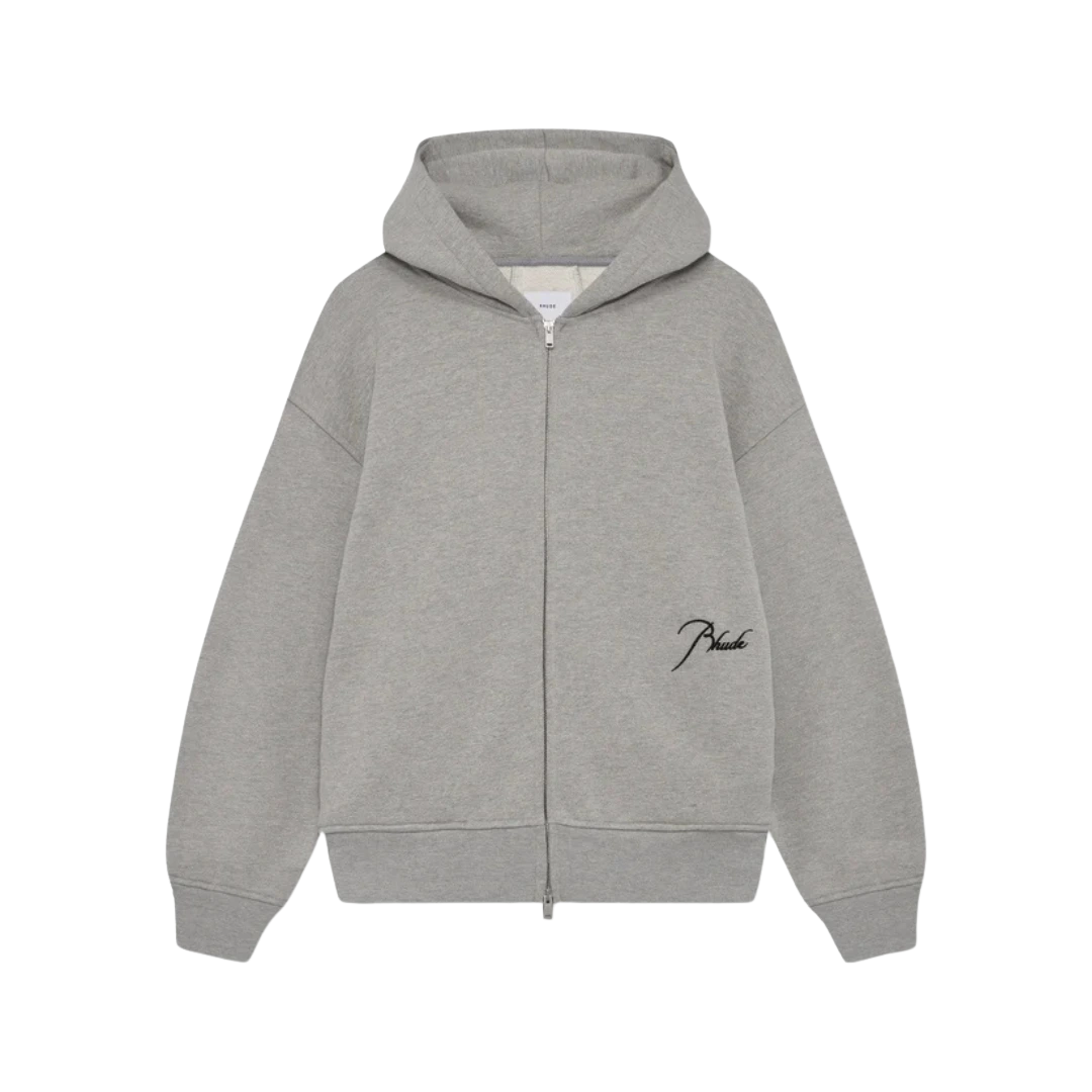 Rhude - Classique Full Zip Hoodie Heather