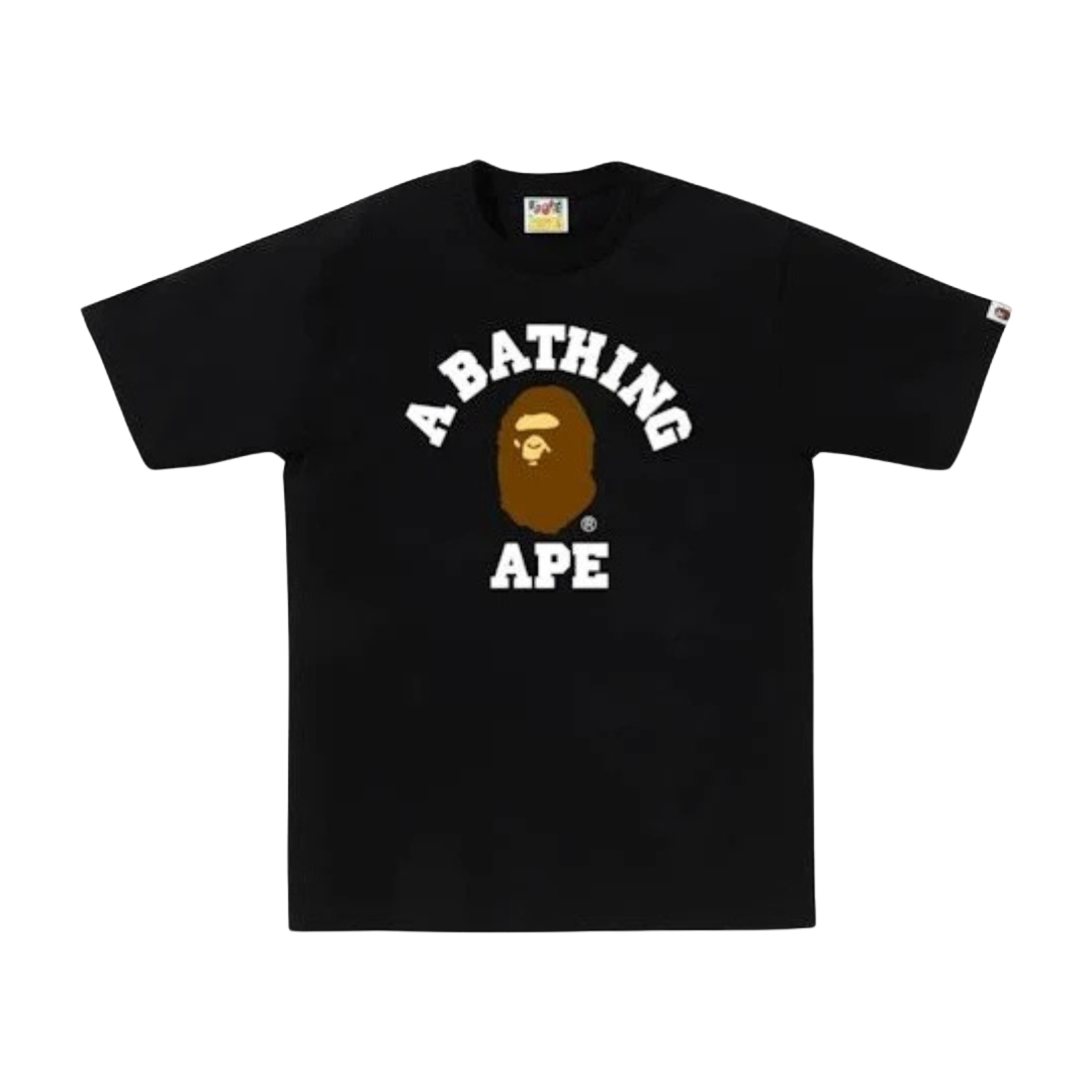 Bape College Tee Black