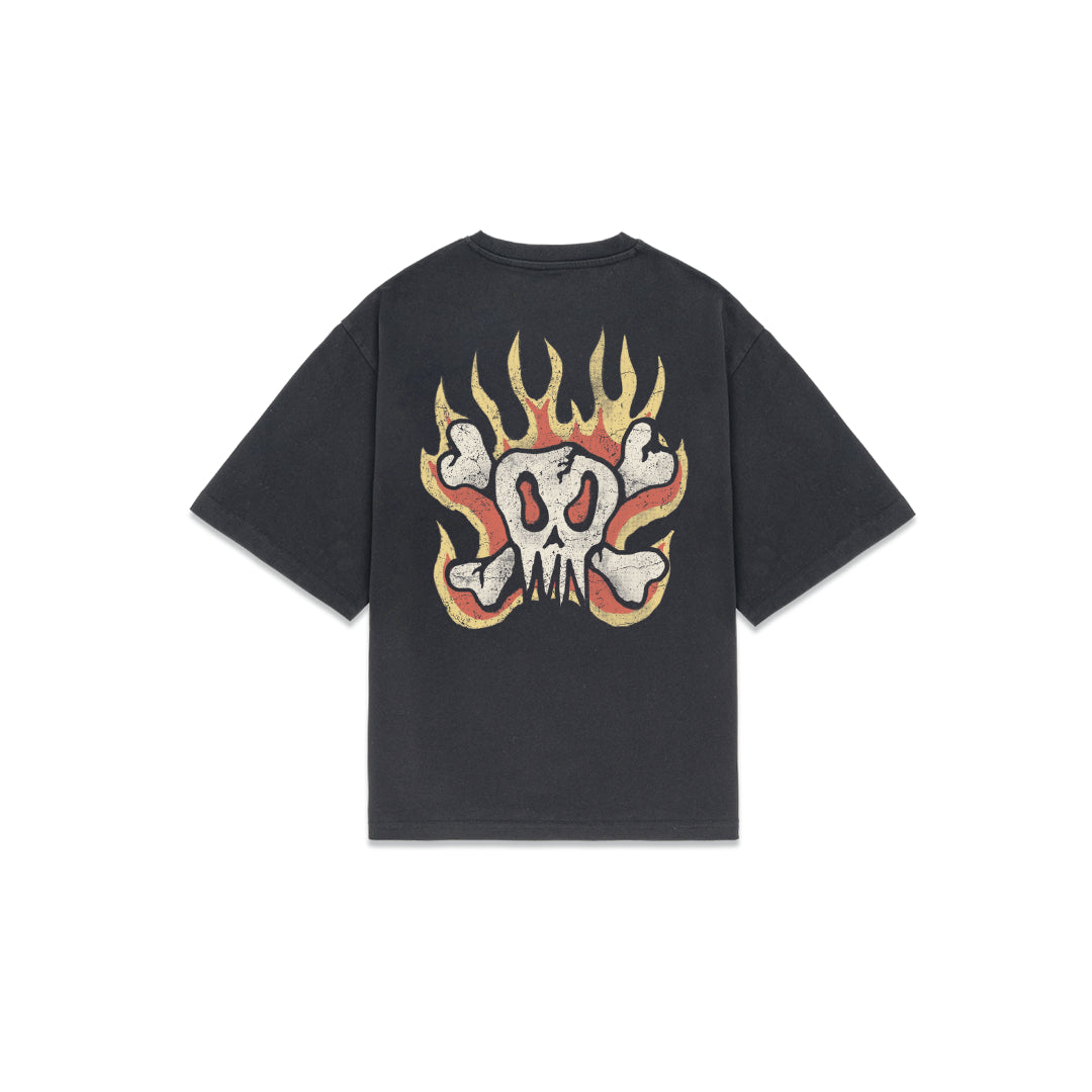 6ixt4our - Flame Faded Shirt