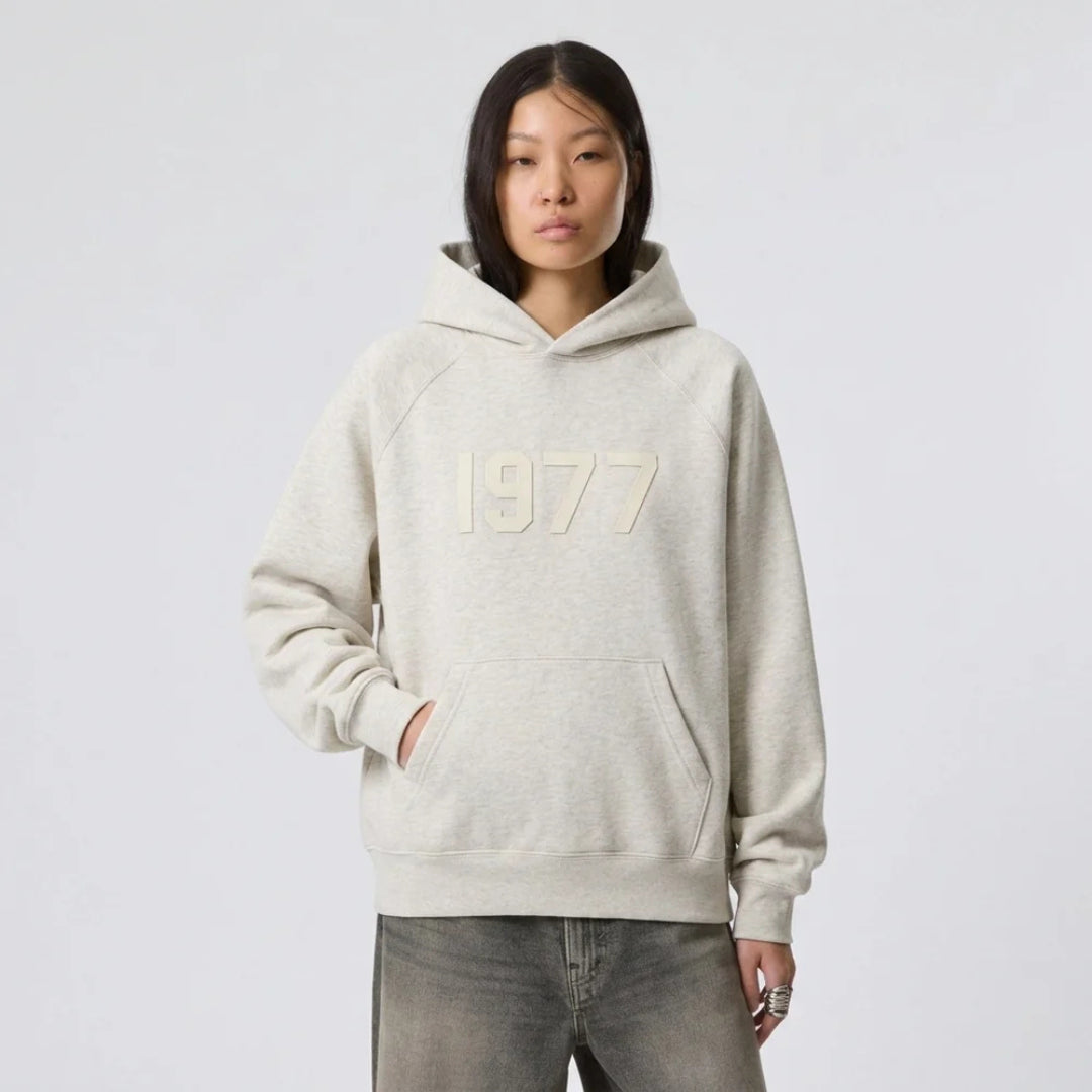 Fear of God Essentials 1977 Hoodie Light Oatmeal