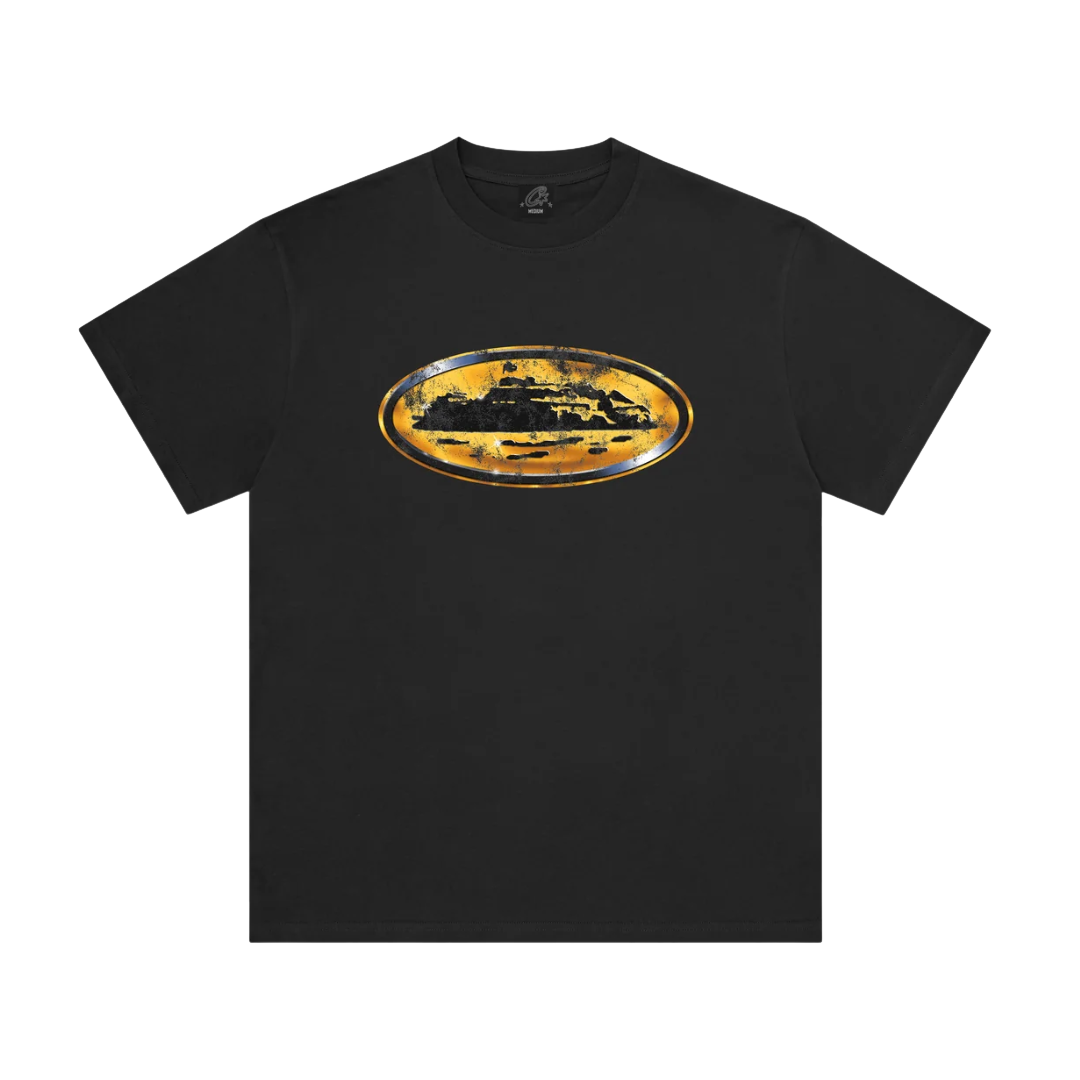 Corteiz Corroded Island Tee Black