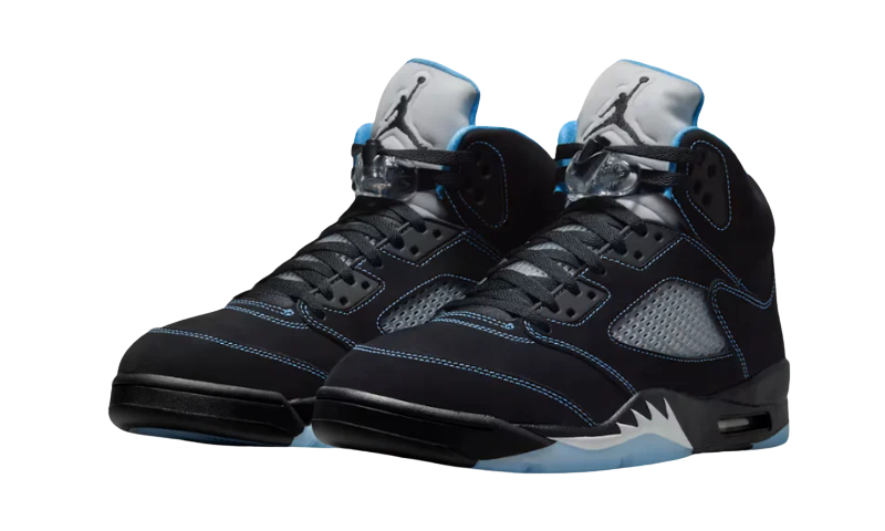 Air Jordan 5 Black University Blue