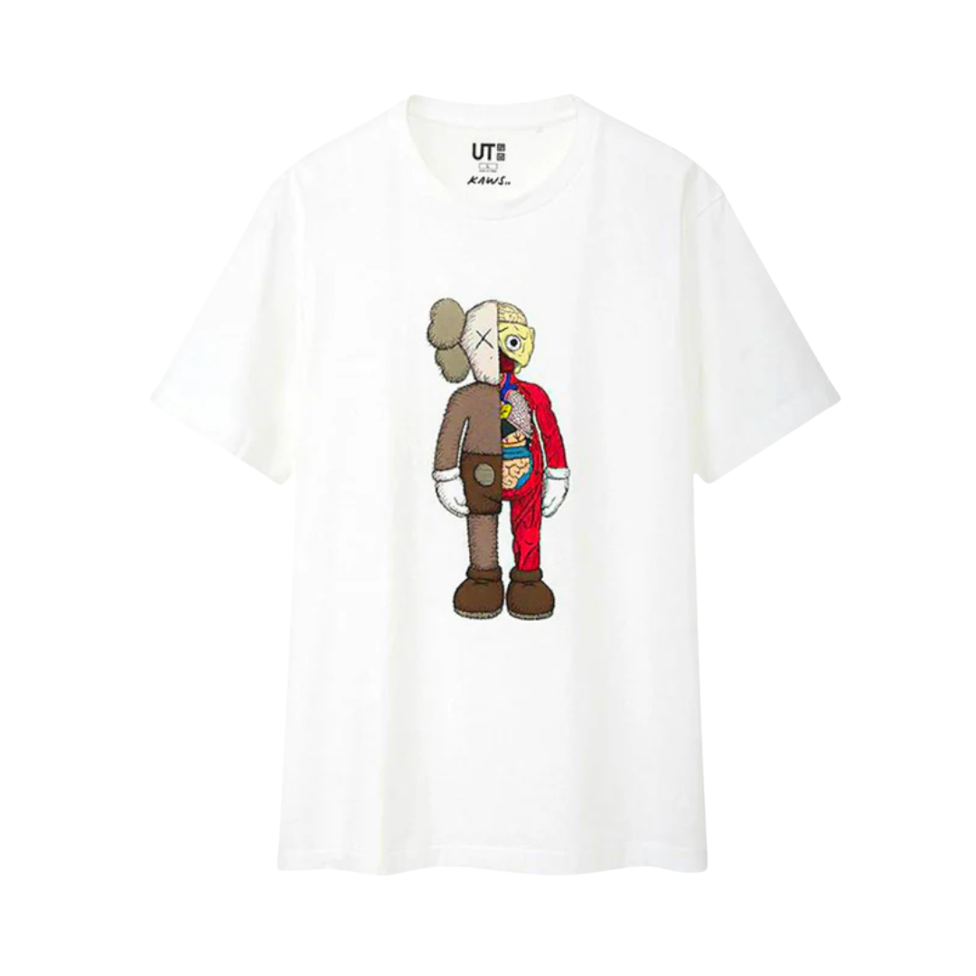 KAWS x Uniqlo Flayed Tee White