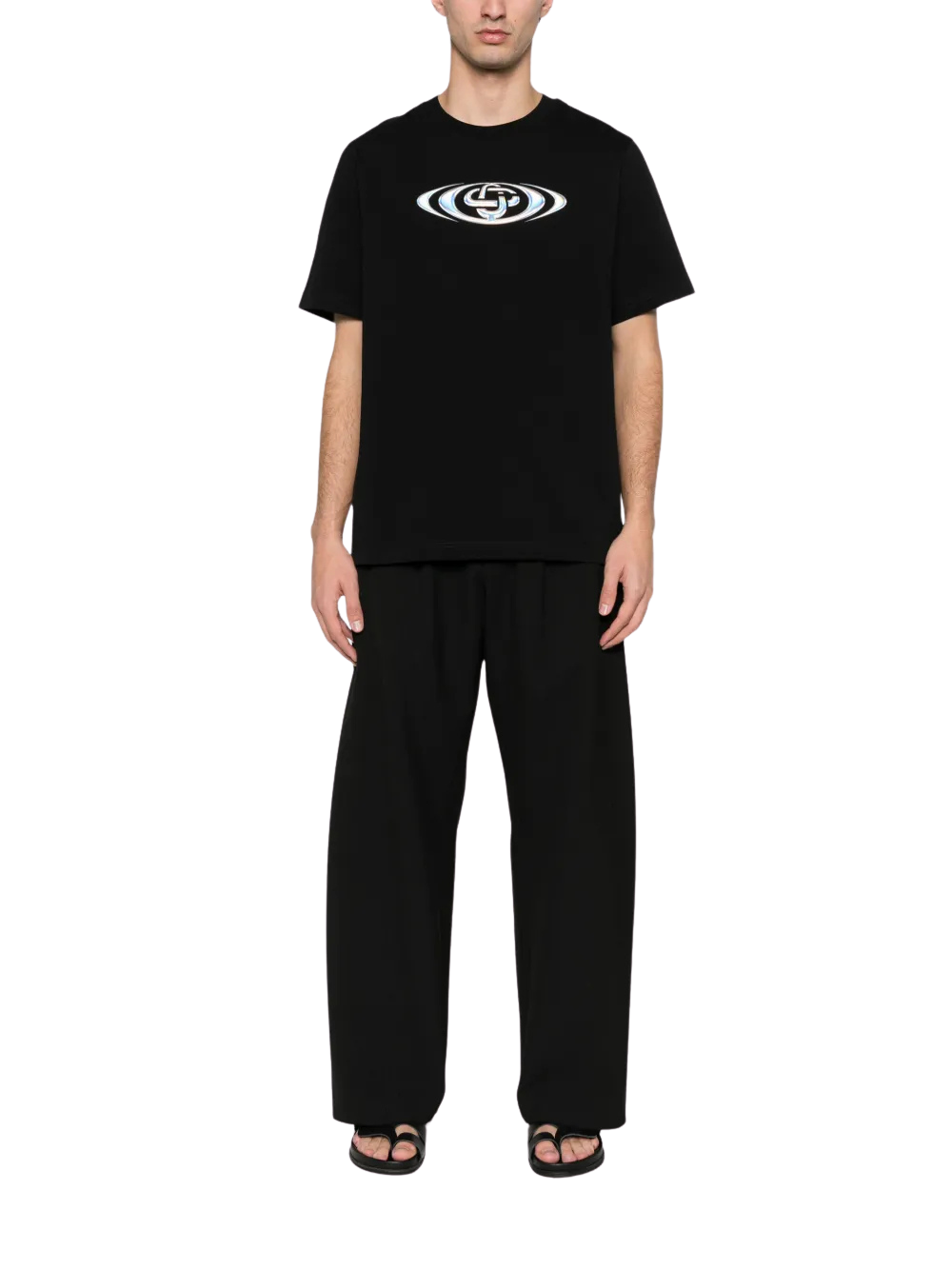 Casablanca - Warped Logo Classic T-Shirt Black