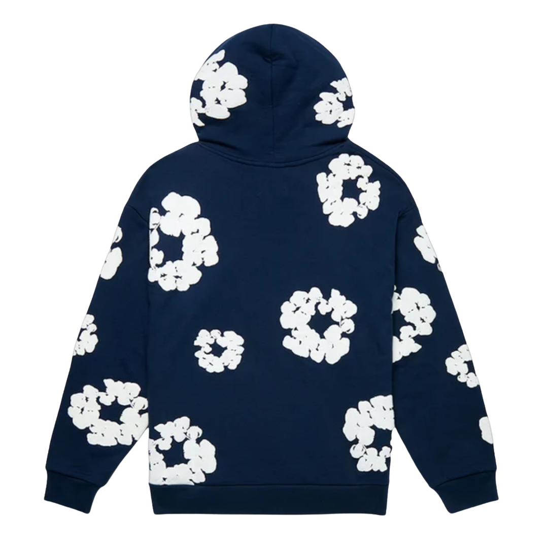 Denim Tears Cotton Wreath Hoodie Navy