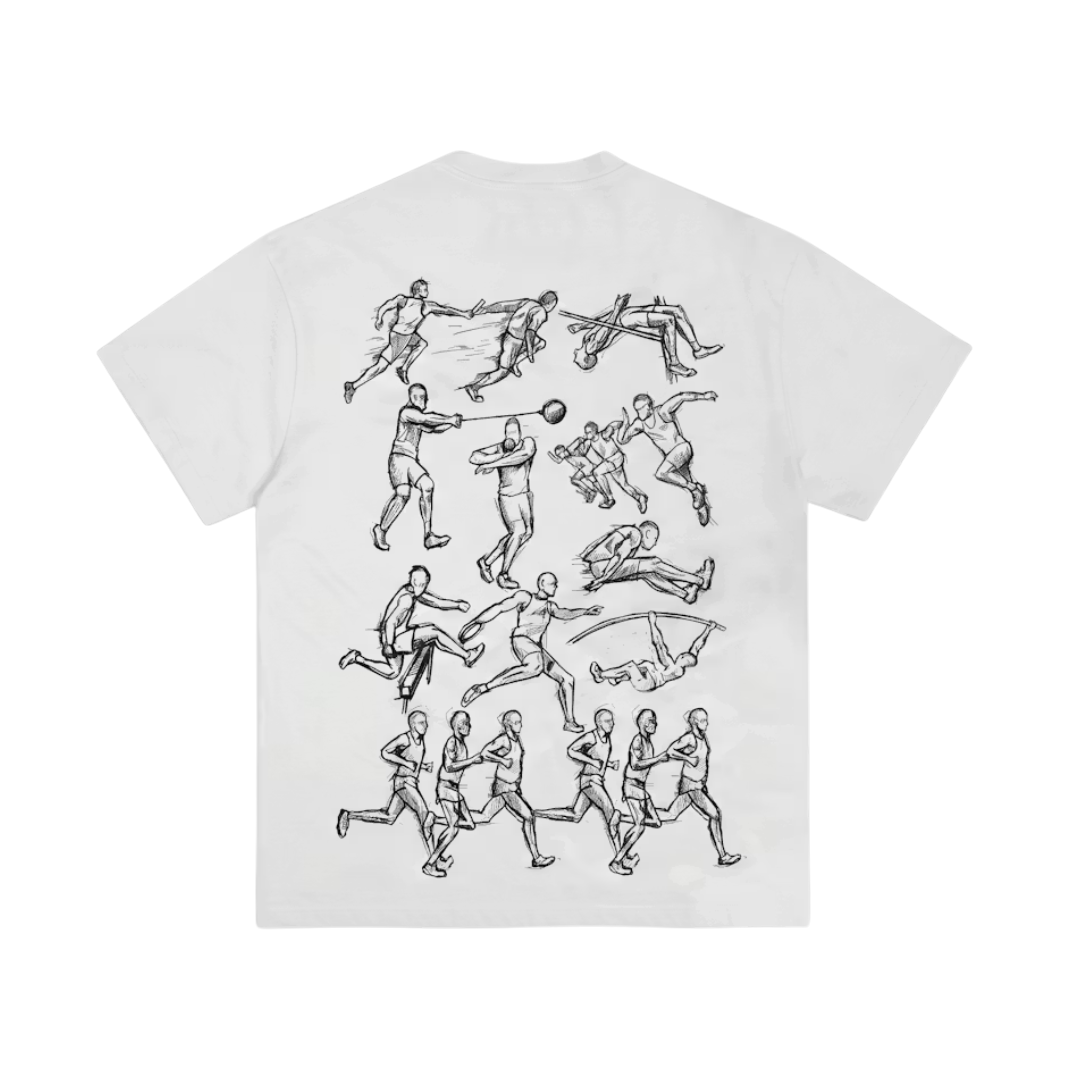 Corteiz Track and Field Tee White
