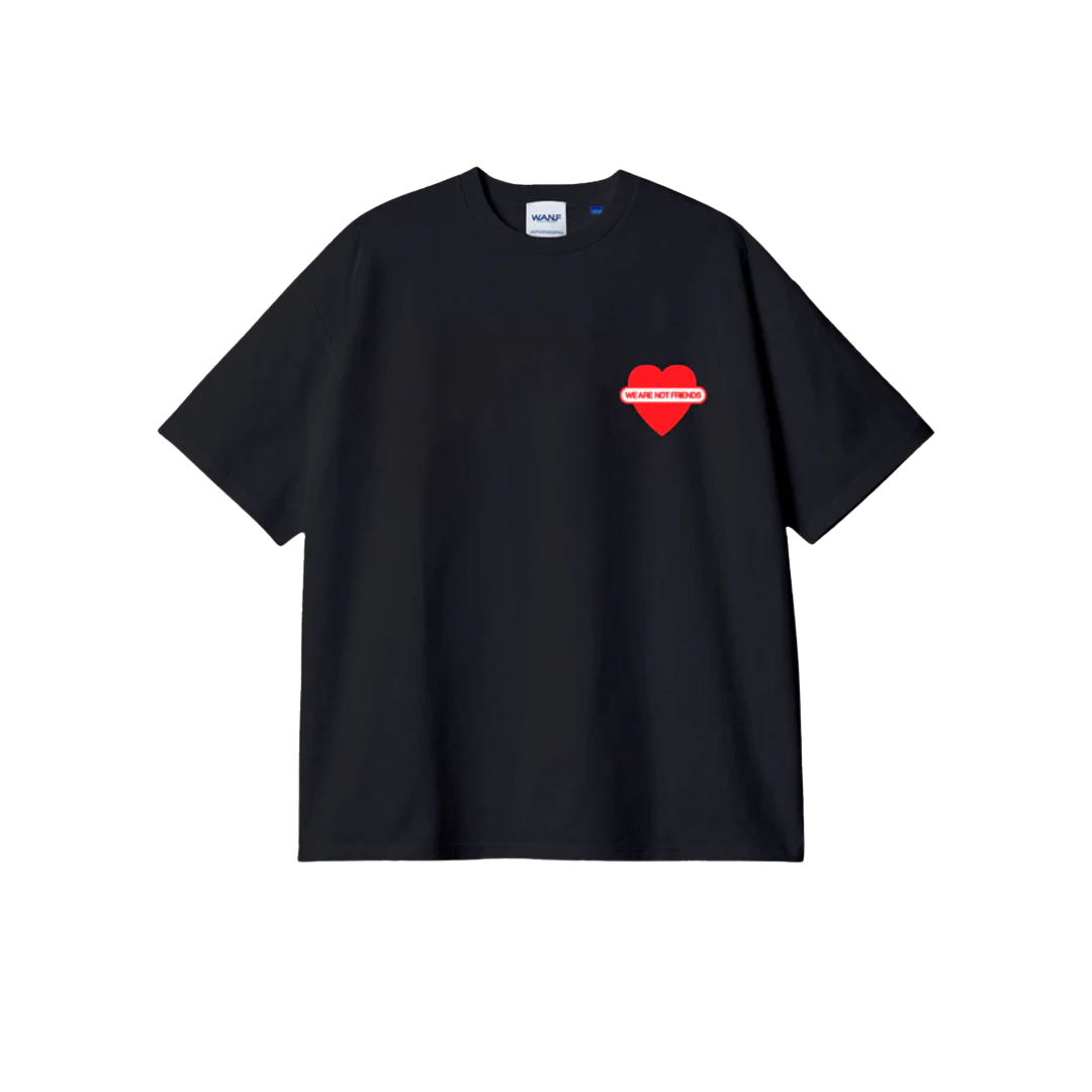 We Are Not Friends - Union Love Black Boxy T-Shirt