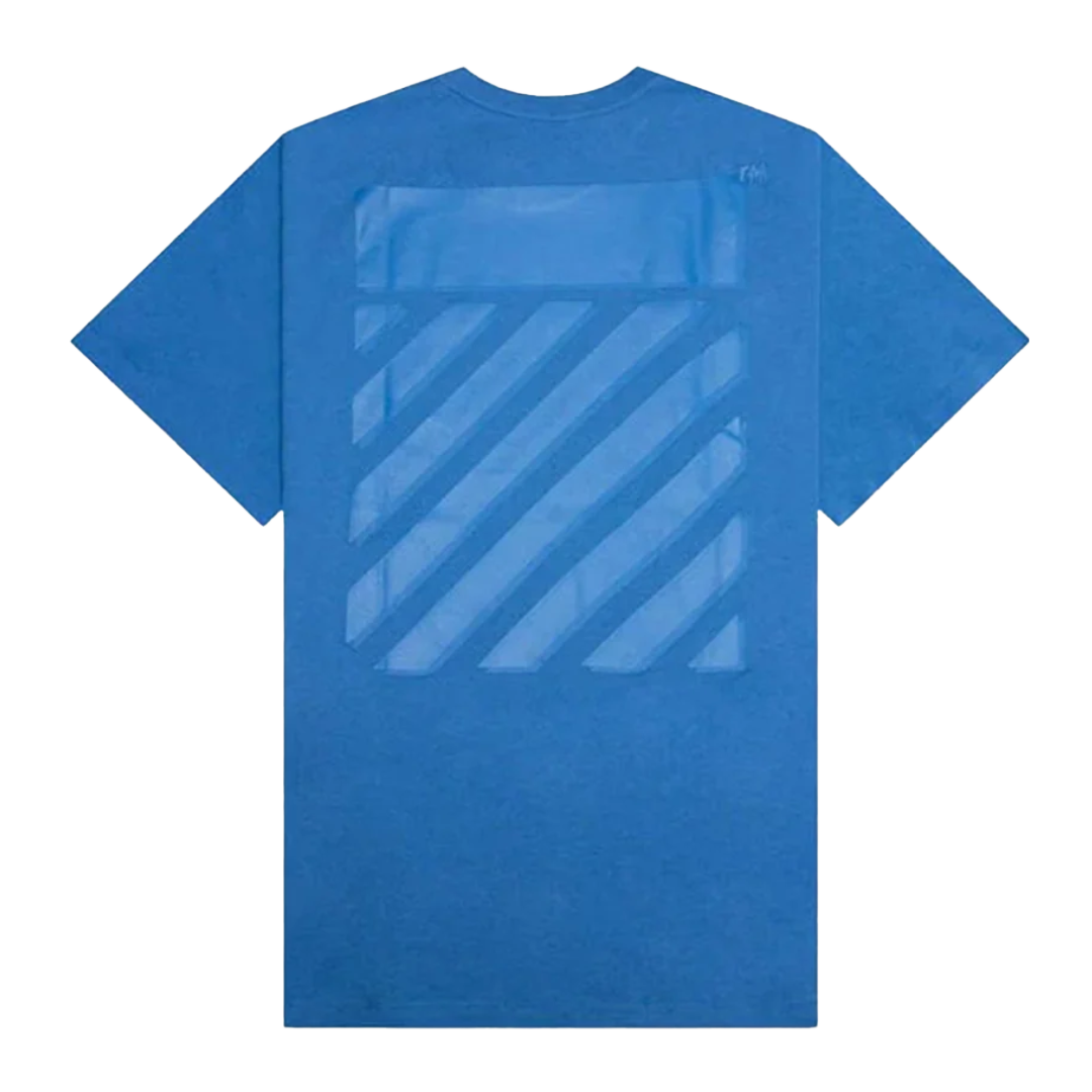 Off-White Diag Tab Slim Regular Tee Blue
