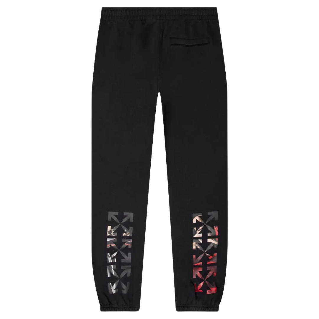 Off White Caravaggio Paint Shorten Sweatpant Black