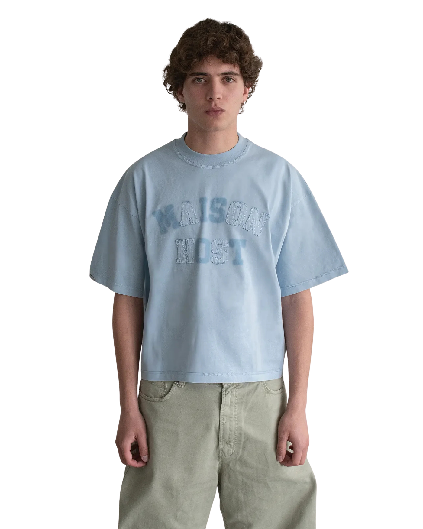 Host - Appliqué Dyed Blue Tee