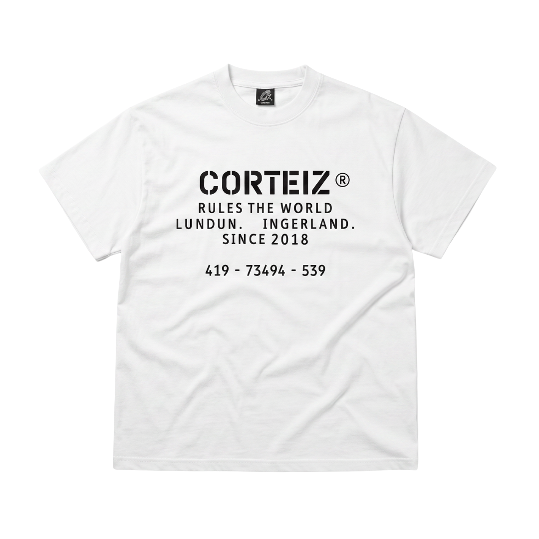 Corteiz Og Stencill Tee White