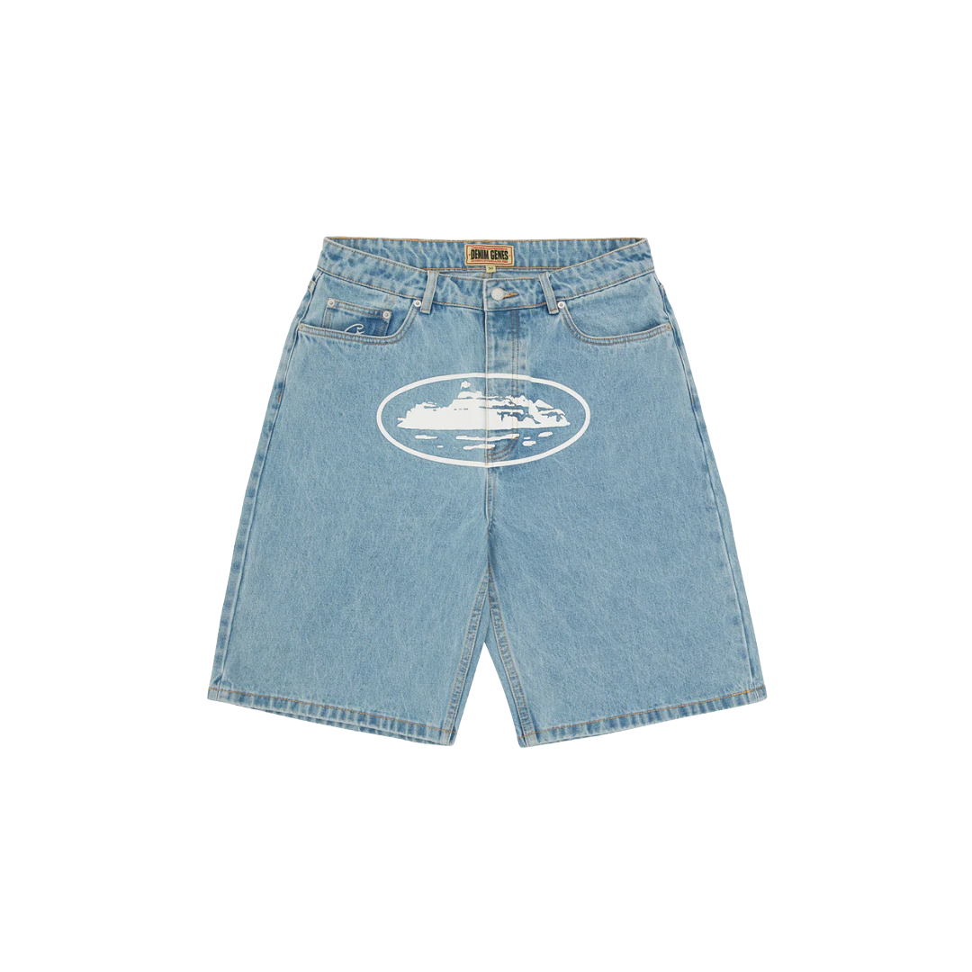 Corteiz Alcatraz Shorts Denim Stonewash